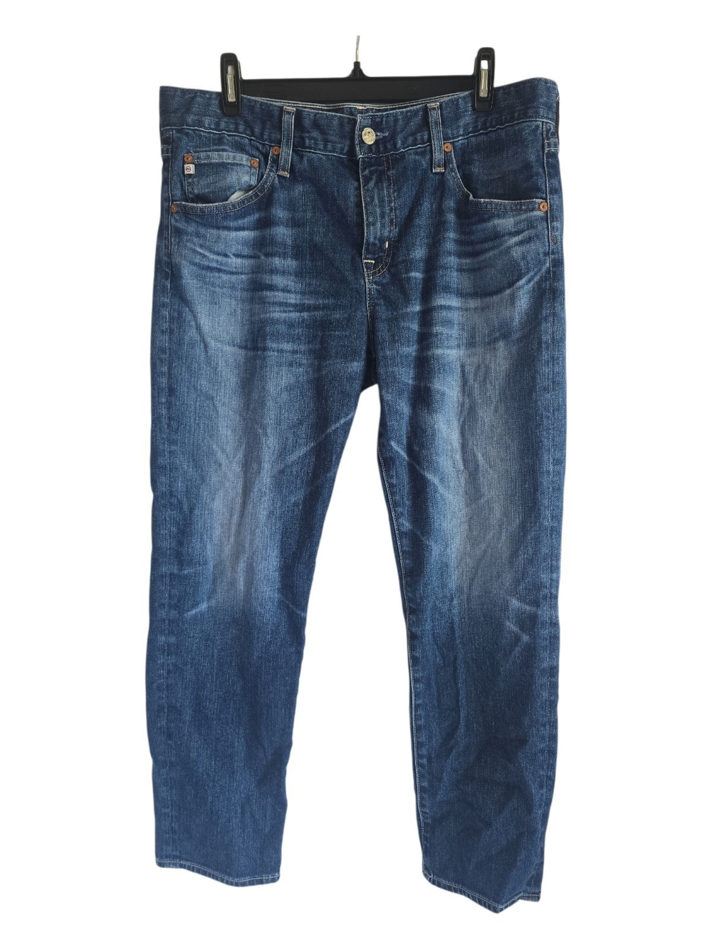 AG AG-ED DENIM ADRIANO GOLDSCHMIED Classic Dark Blue Denim Jeans - Straight Fit
